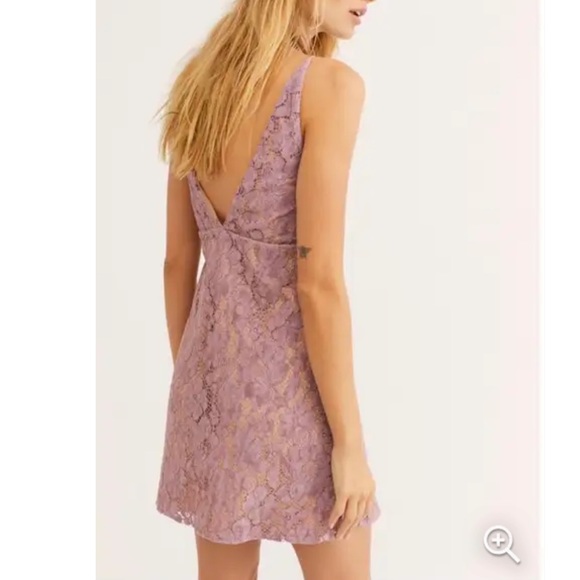 ☀️Free people night shimmer lace mini dress - Picture 3 of 5